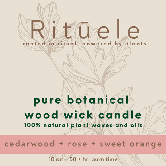 cedarwood + rose + sweet orange