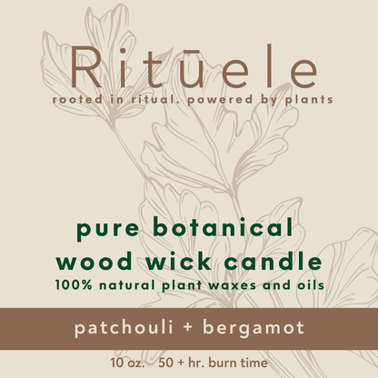 patchouli + bergamot