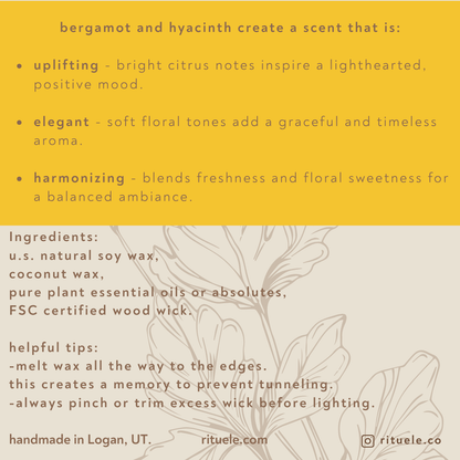 bergamot + hyacinth