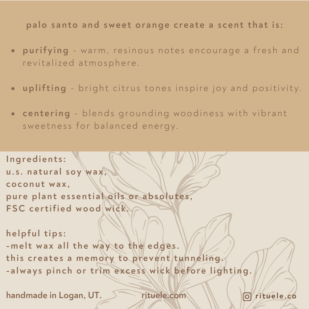 palo santo + sweet orange